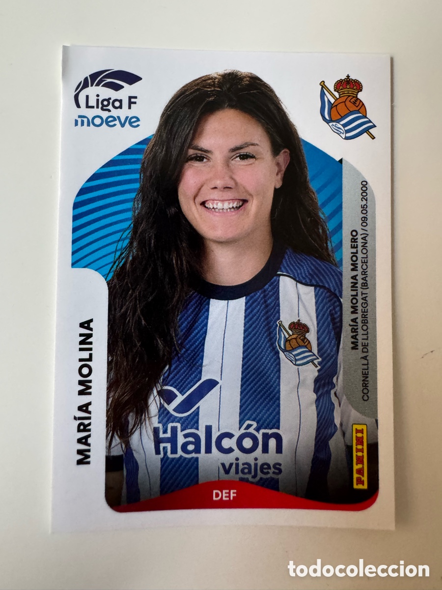 Cromos de F&uacute;tbol: PANINI LIGA F FEMENINA 2025-2026 25-26 &ndash; Mar&iacute;a Molina Real Sociedad N&ordm; 288 A