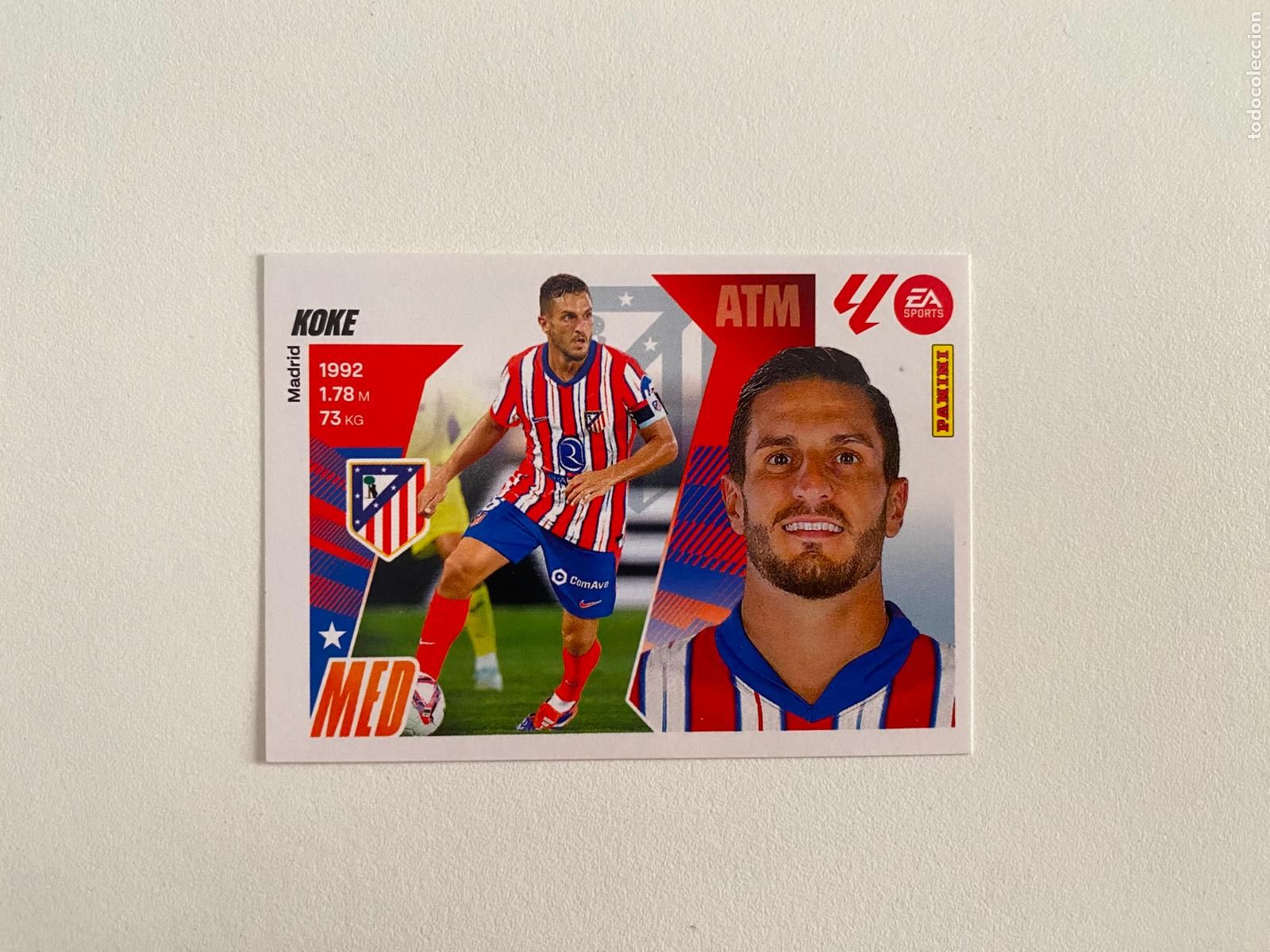 Cromos de F&uacute;tbol: LALIGA ESTE 2025 2026 EA SPORTS 25 26 ALBUM PANINI LIGA N 14 ATL&Eacute;TICO DE MADRID KOKE