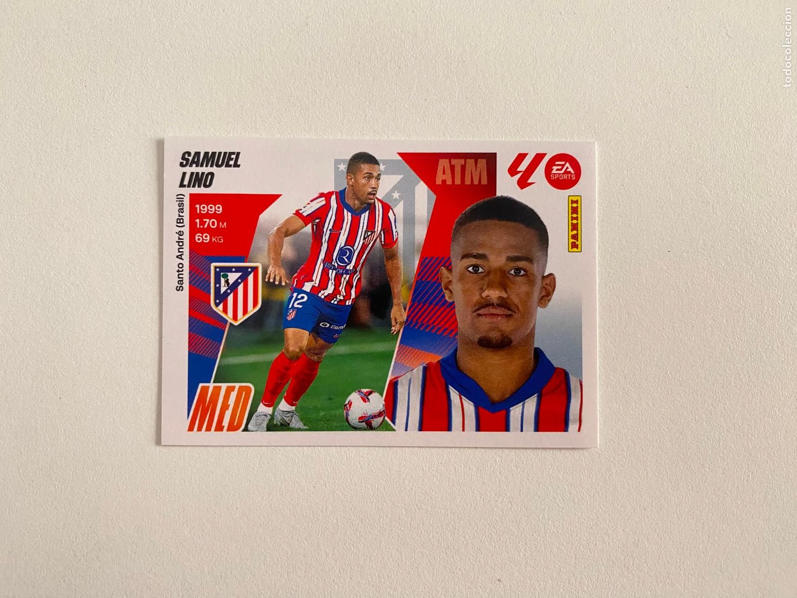 Cromos de F&uacute;tbol: LALIGA ESTE 2025 2026 EA SPORTS 25 26 ALBUM PANINI LIGA N 15 ATL&Eacute;TICO DE MADRID SAMUEL LINO