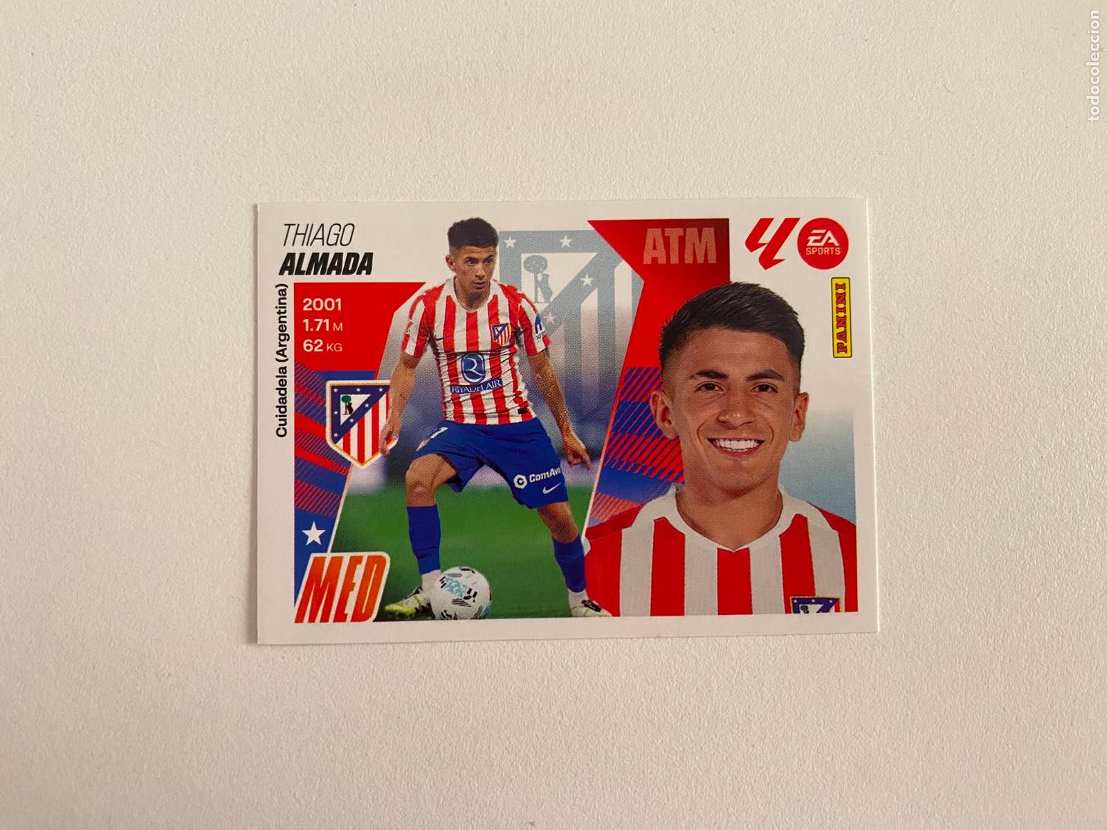 Cromos de F&uacute;tbol: LALIGA ESTE 2025 2026 EA SPORTS 25 26 ALBUM PANINI LIGA N 15 BIS ATL&Eacute;TICO DE MADRID ALMADA