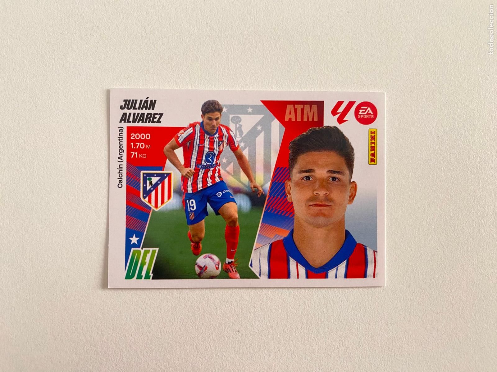 Cromos de F&uacute;tbol: LALIGA ESTE 2025 2026 EA SPORTS 25 26 ALBUM PANINI LIGA N 19 ATL&Eacute;TICO DE MADRID JULI&Aacute;N &Aacute;LVAREZ