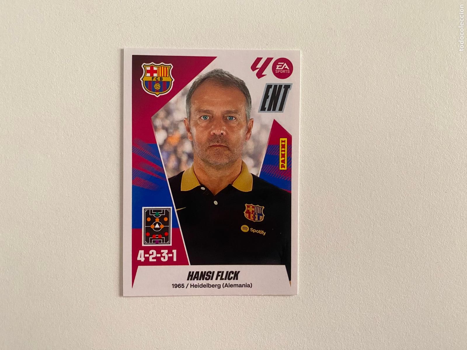 Cromos de F&uacute;tbol: LALIGA ESTE 2025 2026 EA SPORTS 25 26 ALBUM PANINI LIGA N 2 FC BARCELONA HANSI FLICK