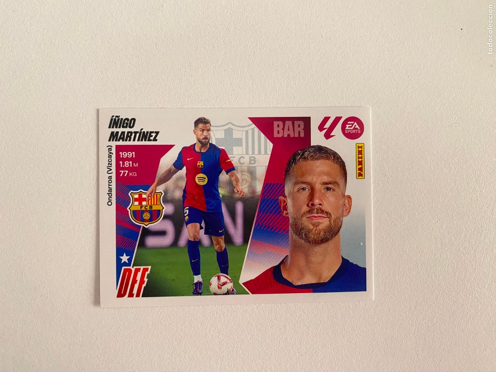 Cromos de Futebol: LALIGA ESTE 2025 2026 EA SPORTS 25 26 ALBUM PANINI LIGA N 7 FC BARCELONA &Iacute;&Ntilde;IGO MART&Iacute;NEZ