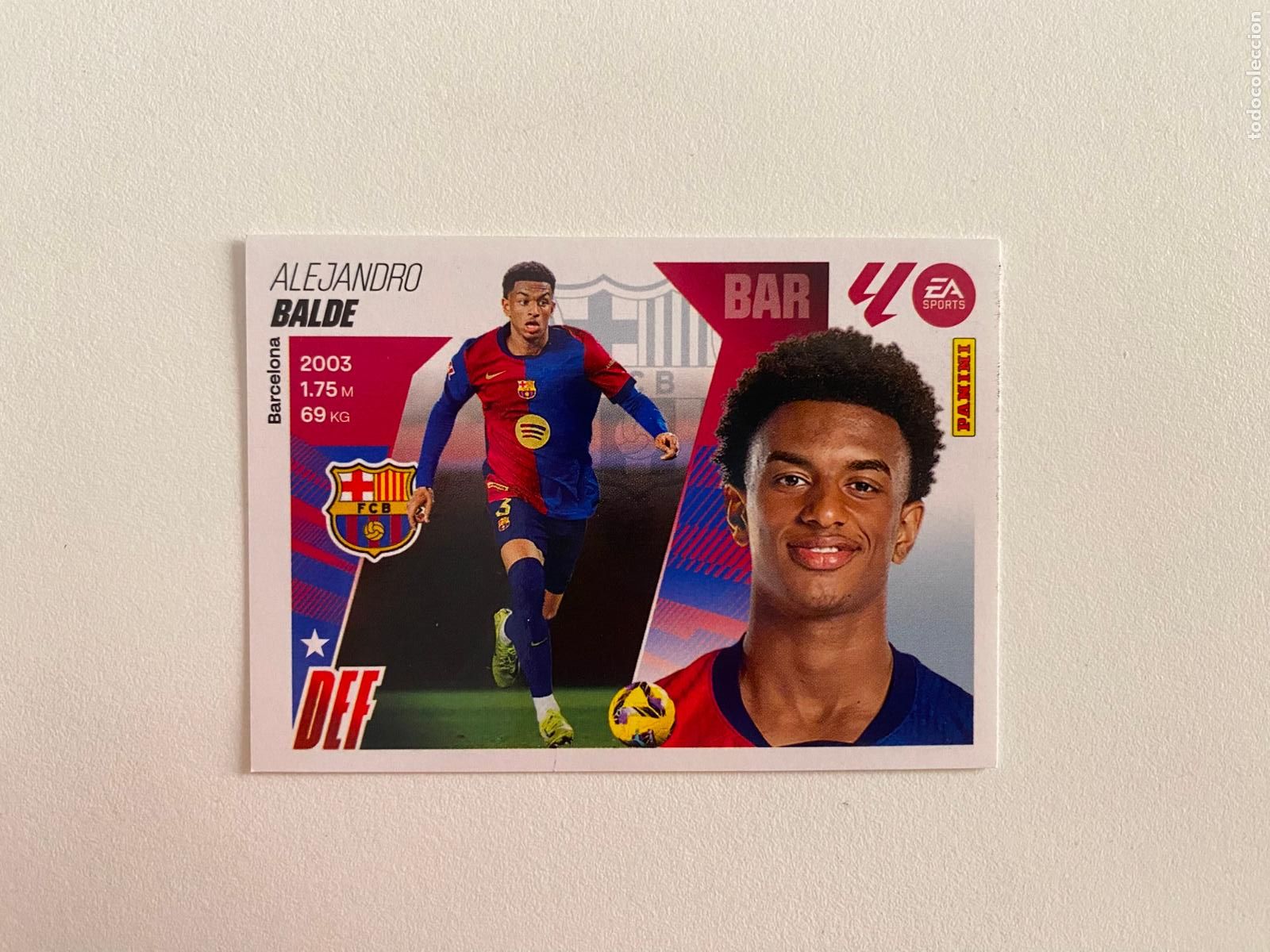 Cromos de F&uacute;tbol: LALIGA ESTE 2025 2026 EA SPORTS 25 26 ALBUM PANINI LIGA N 10A FC BARCELONA BALDE