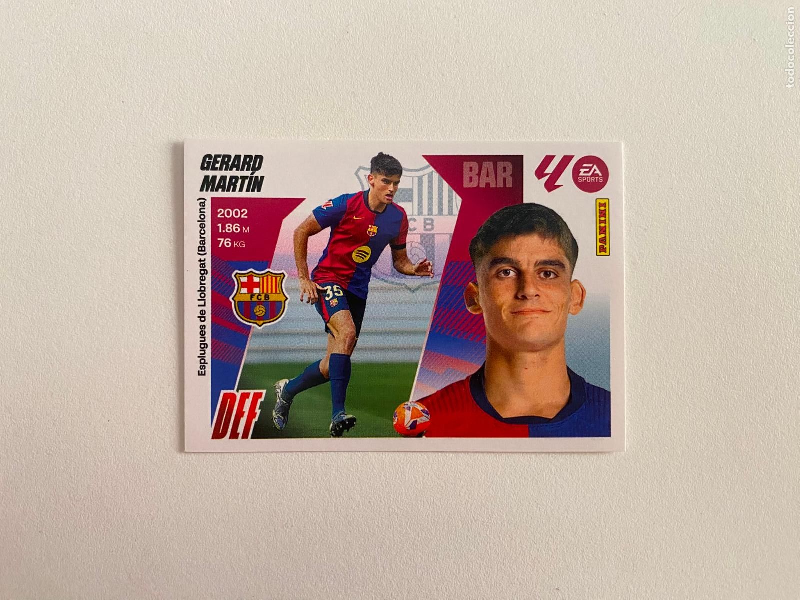 Cromos de F&uacute;tbol: LALIGA ESTE 2025 2026 EA SPORTS 25 26 ALBUM PANINI LIGA N 10B FC BARCELONA GERARD MART&Iacute;N