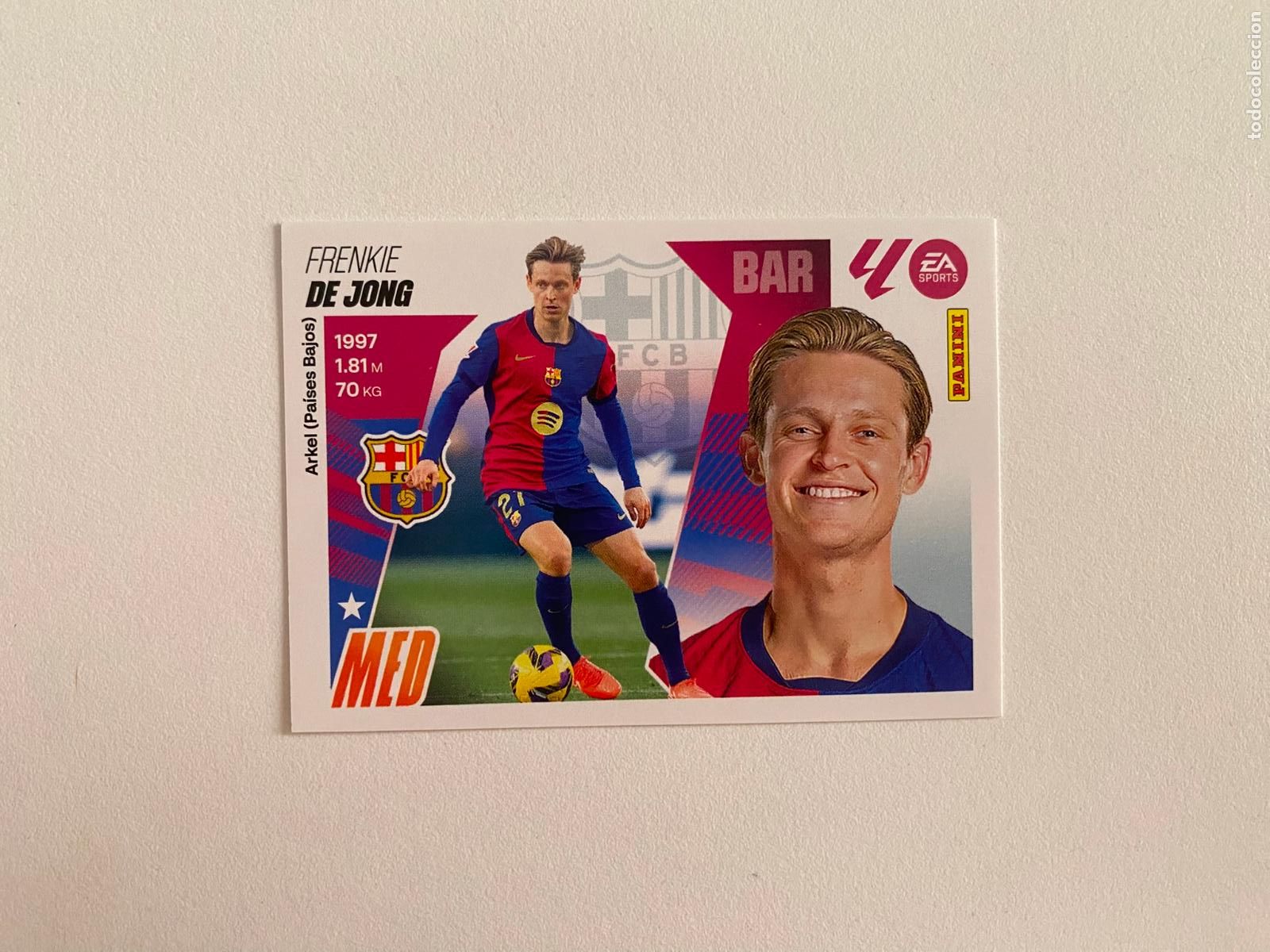 Cromos de F&uacute;tbol: LALIGA ESTE 2025 2026 EA SPORTS 25 26 ALBUM PANINI LIGA N 12 FC BARCELONA DE JONG