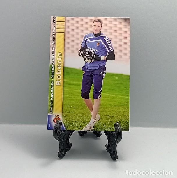 Cromos de F&uacute;tbol: 1308 + ROBERTO REAL ZARAGOZA CROMO FICHA OFFICIAL QUIZ GAME COLLECTION MUNDICROMO 2009 2010 09 10 UH