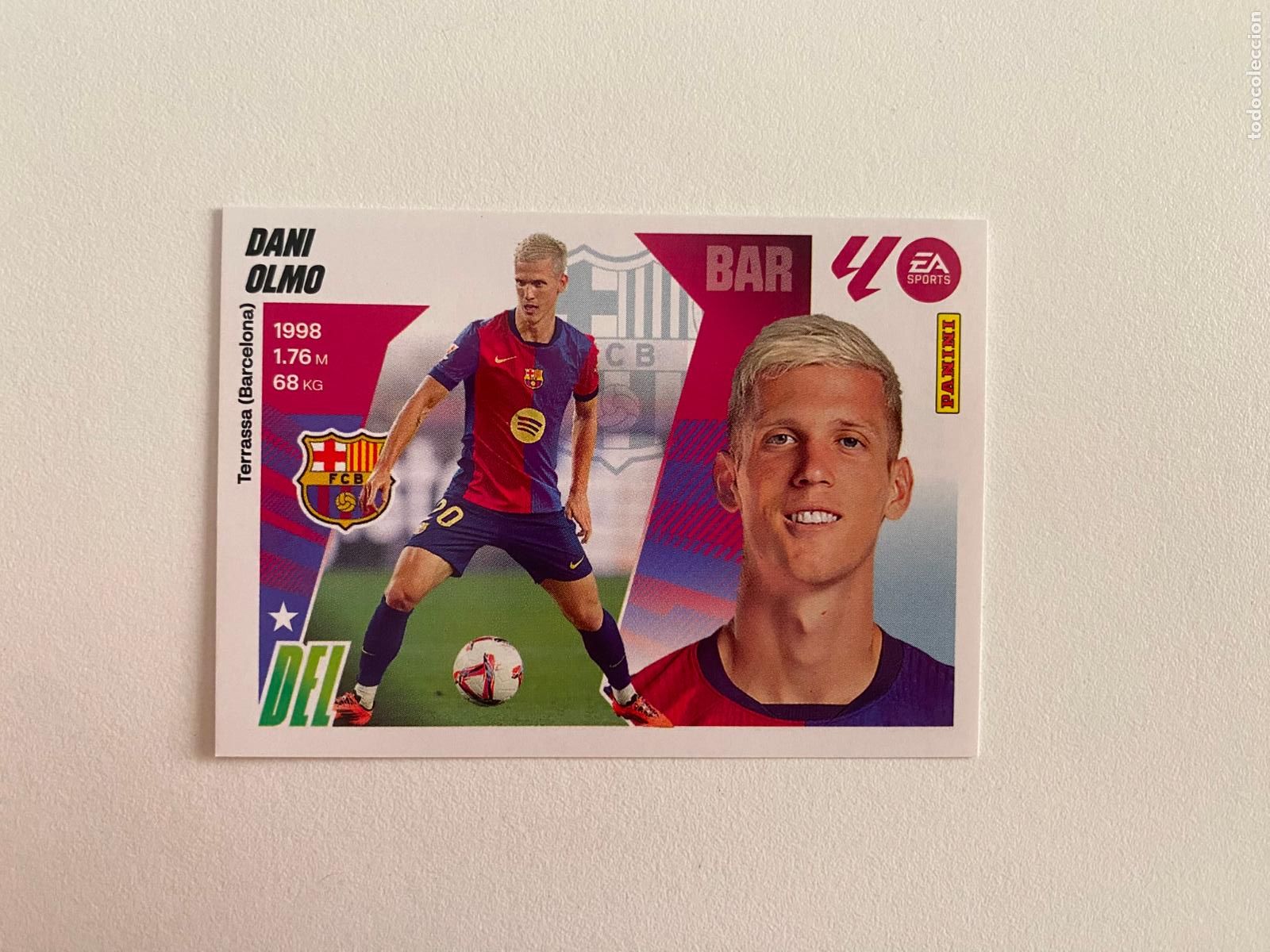 Cromos de F&uacute;tbol: LALIGA ESTE 2025 2026 EA SPORTS 25 26 ALBUM PANINI LIGA N 16 FC BARCELONA DANI OLMO