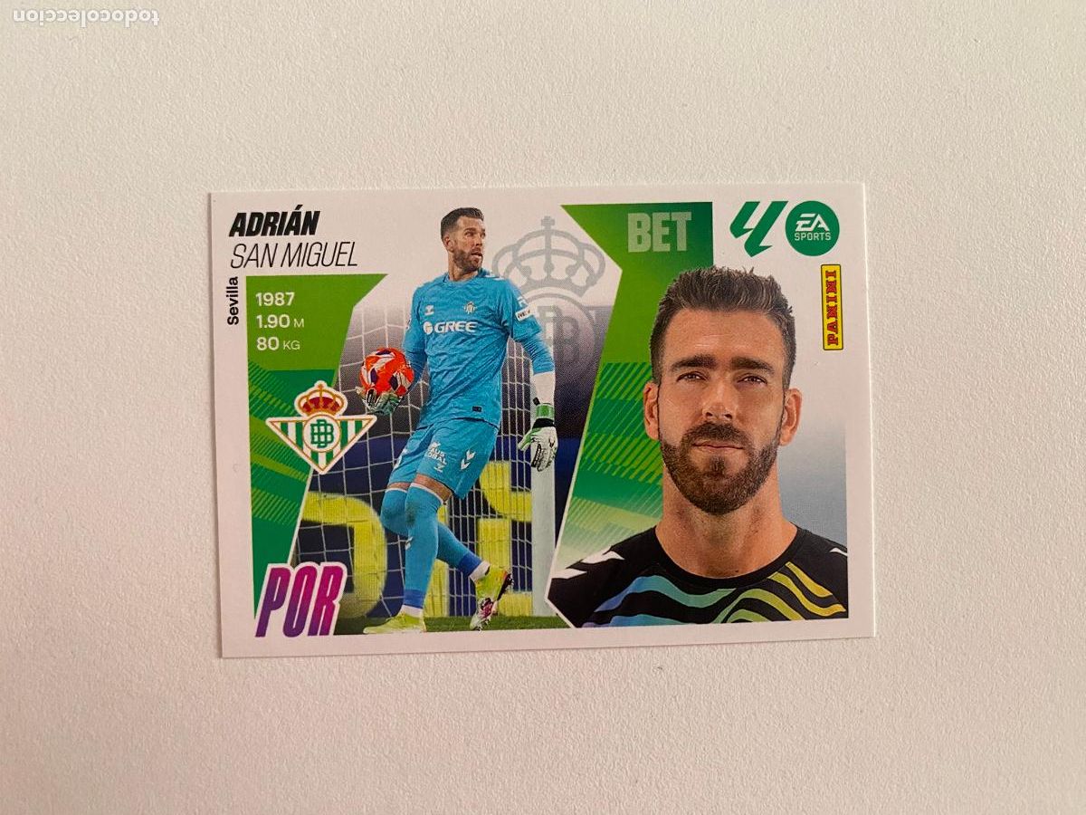 Cromos de F&uacute;tbol: LALIGA ESTE 2025 2026 EA SPORTS 25 26 ALBUM PANINI LIGA N 4 REAL BETIS ADRI&Aacute;N
