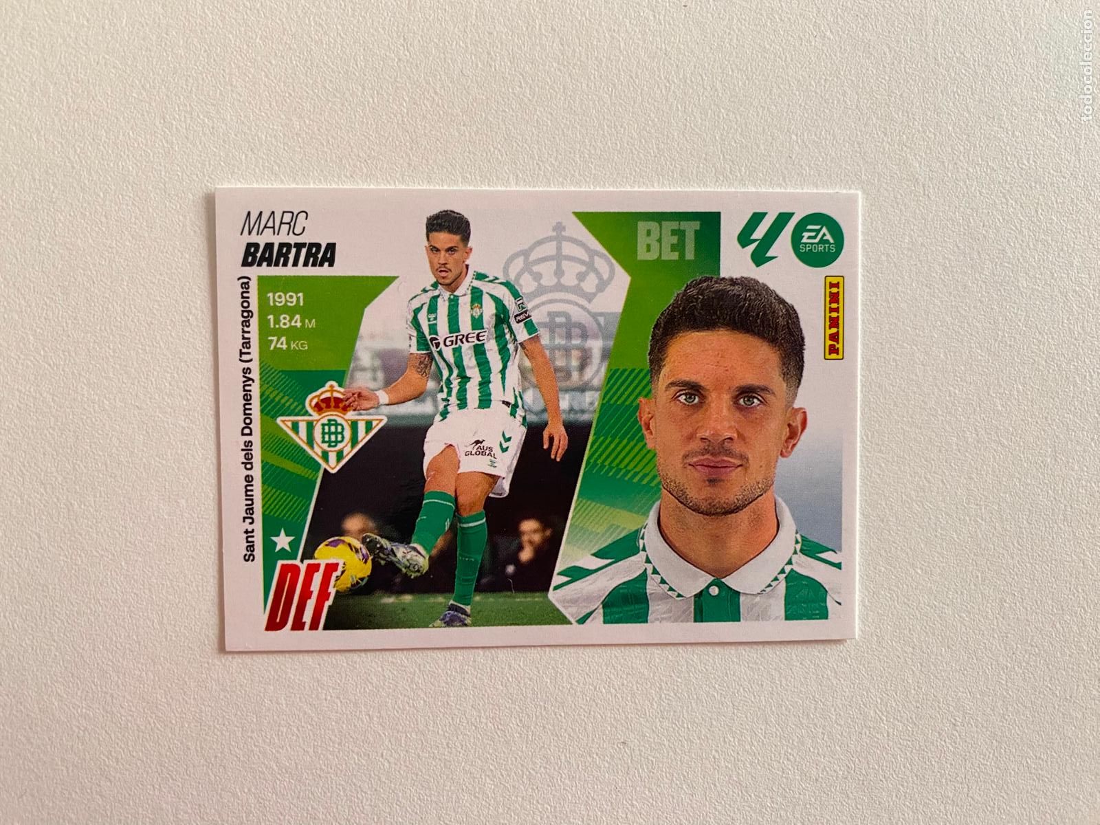 Cromos de F&uacute;tbol: LALIGA ESTE 2025 2026 EA SPORTS 25 26 ALBUM PANINI LIGA N 6 REAL BETIS BARTRA