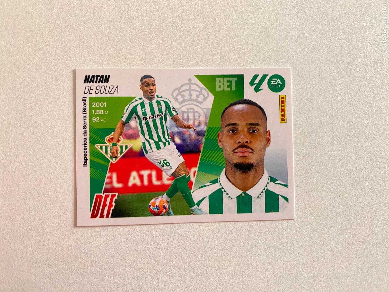 Cromos de F&uacute;tbol: LALIGA ESTE 2025 2026 EA SPORTS 25 26 ALBUM PANINI LIGA N 7 REAL BETIS NATAN