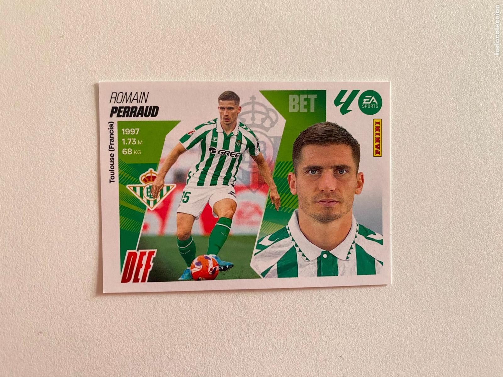 Cromos de F&uacute;tbol: LALIGA ESTE 2025 2026 EA SPORTS 25 26 ALBUM PANINI LIGA N 9 REAL BETIS PERRAUD