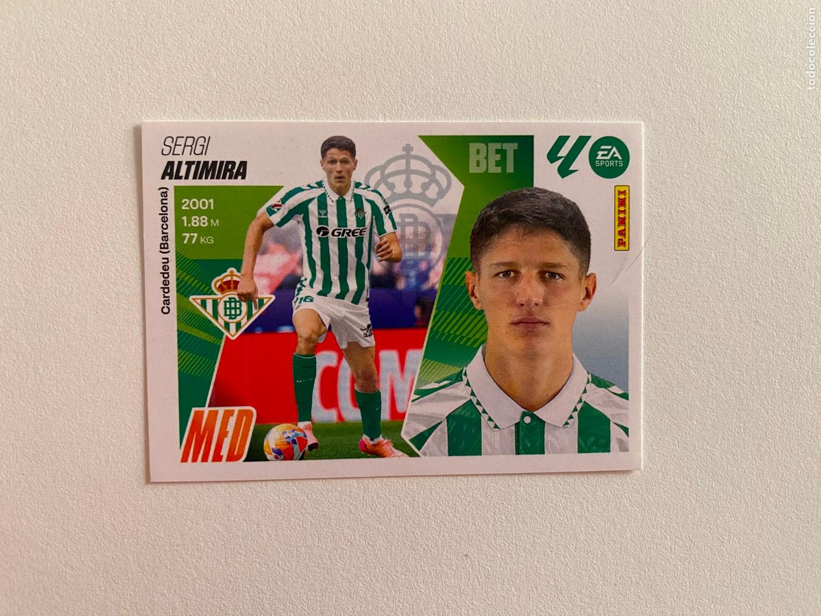 Cromos de F&uacute;tbol: LALIGA ESTE 2025 2026 EA SPORTS 25 26 ALBUM PANINI LIGA N 12 REAL BETIS ALTIMIRA