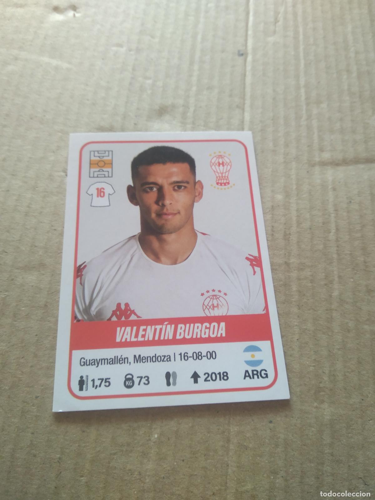 Cromos de F&uacute;tbol: 233 VALENTIN BURGOA HURACAN CROMO FUTBOL ARGENTINO PANINI LIGA ARGENTINA 2023