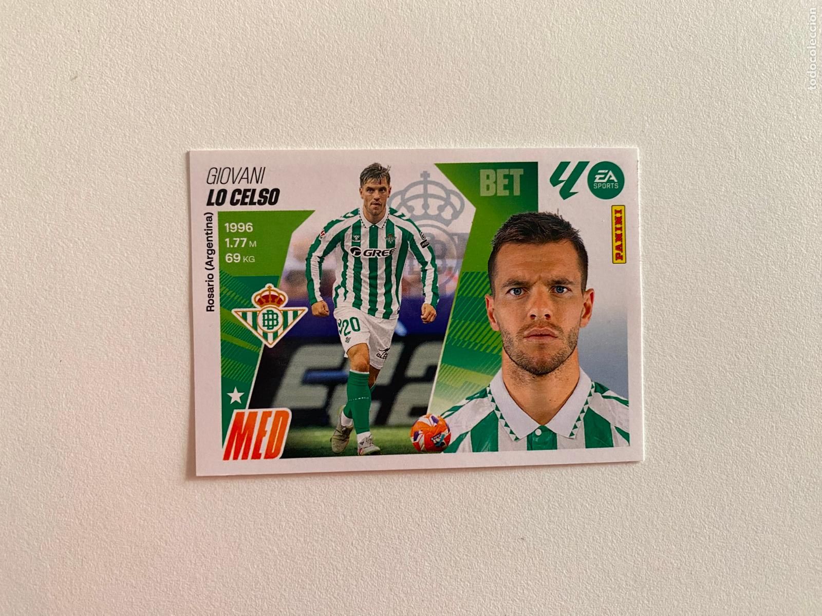 Cromos de F&uacute;tbol: LALIGA ESTE 2025 2026 EA SPORTS 25 26 ALBUM PANINI LIGA N 13 REAL BETIS LO CELSO