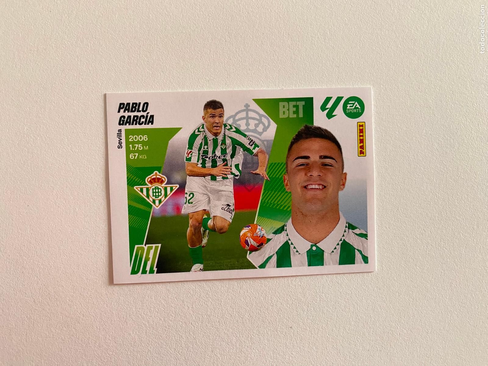 Cromos de F&uacute;tbol: LALIGA ESTE 2025 2026 EA SPORTS 25 26 ALBUM PANINI LIGA N 16 REAL BETIS PABLO GARC&Iacute;A