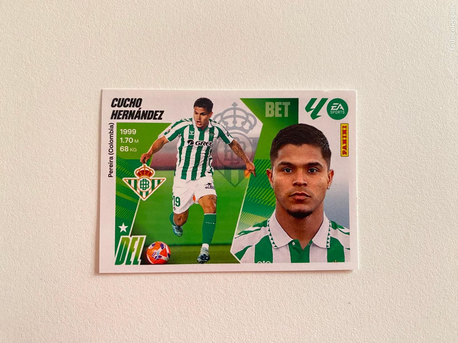 Cromos de F&uacute;tbol: LALIGA ESTE 2025 2026 EA SPORTS 25 26 ALBUM PANINI LIGA N 20 REAL BETIS CUCHO HERN&Aacute;NDEZ
