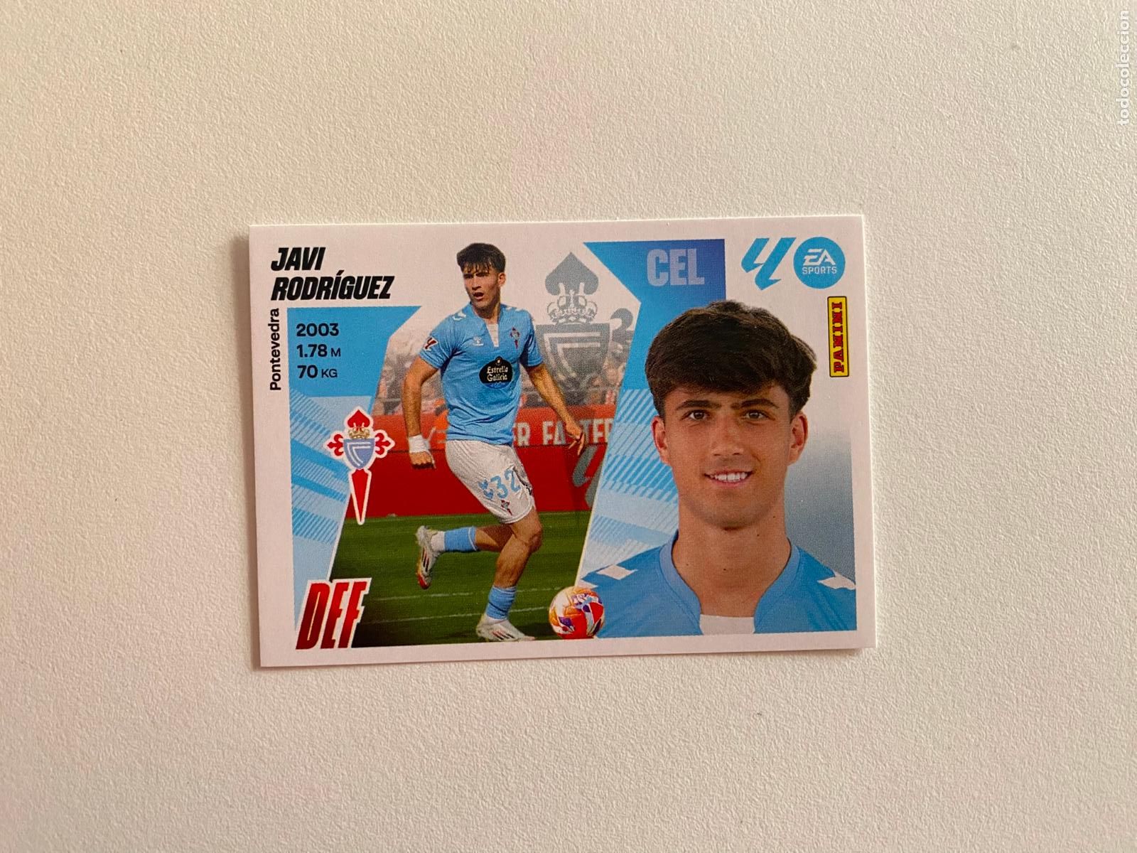 Cromos de F&uacute;tbol: LALIGA ESTE 2025 2026 EA SPORTS 25 26 ALBUM PANINI LIGA N 5 RC CELTA JAVI RODR&Iacute;GUEZ