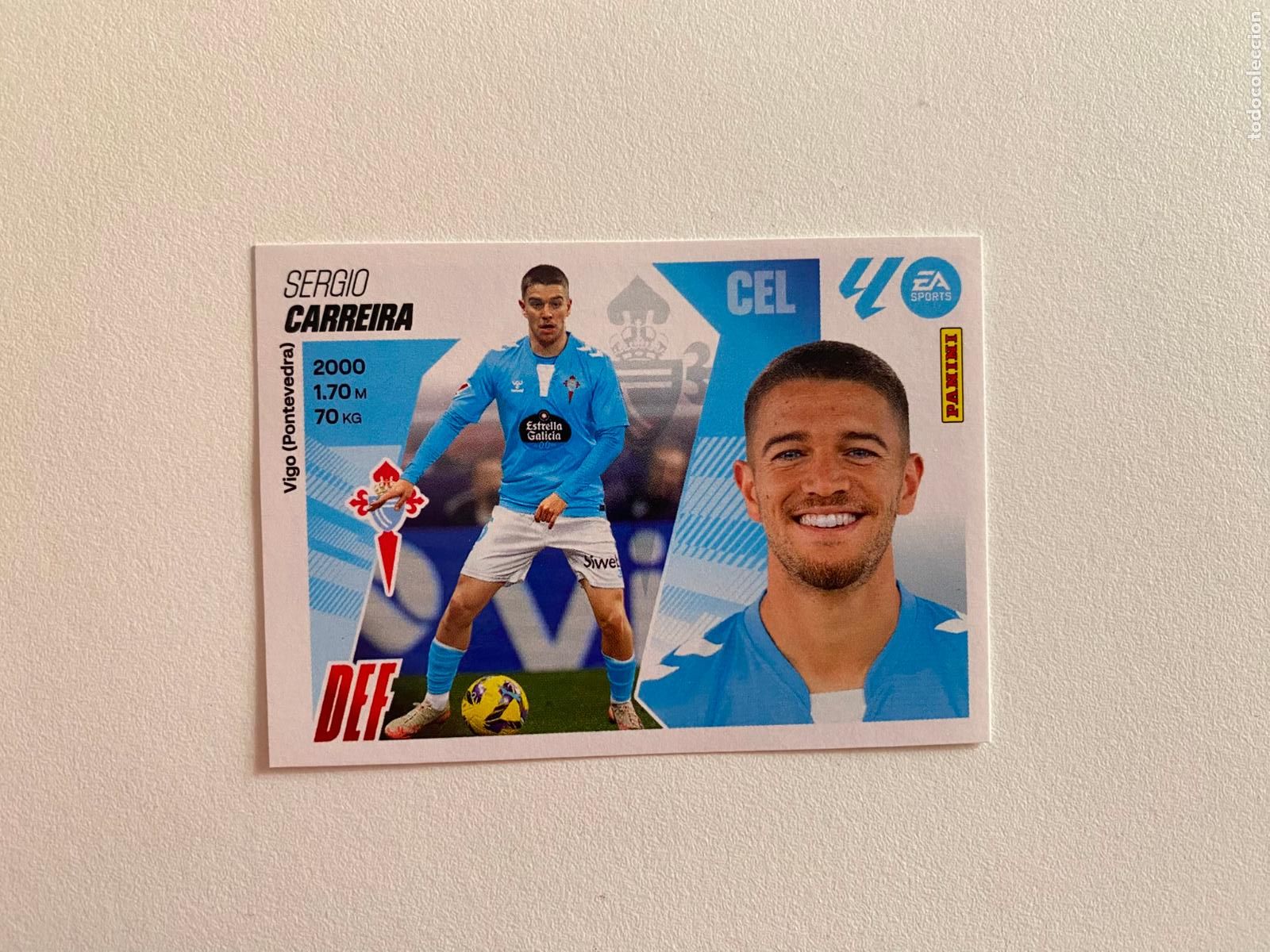 Cromos de F&uacute;tbol: LALIGA ESTE 2025 2026 EA SPORTS 25 26 ALBUM PANINI LIGA N 6 RC CELTA CARREIRA