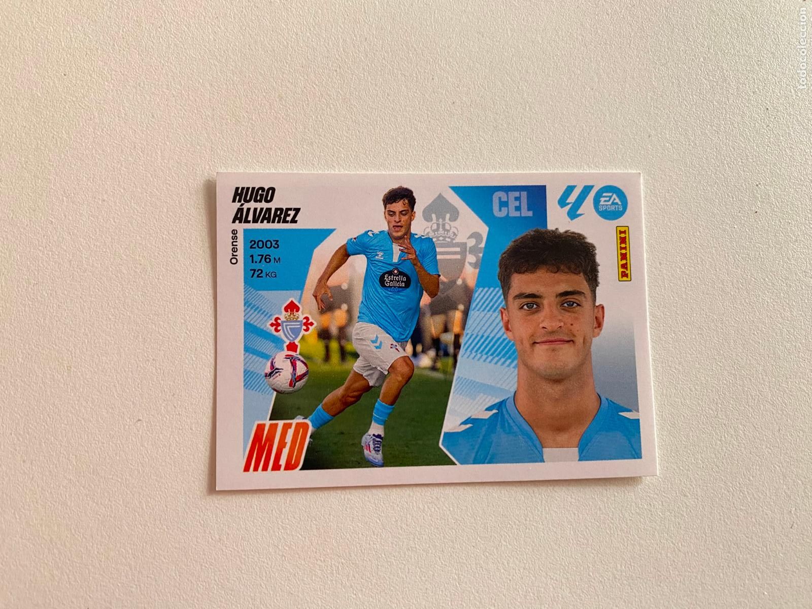 Cromos de F&uacute;tbol: LALIGA ESTE 2025 2026 EA SPORTS 25 26 ALBUM PANINI LIGA N 14 RC CELTA HUGO &Aacute;LVAREZ