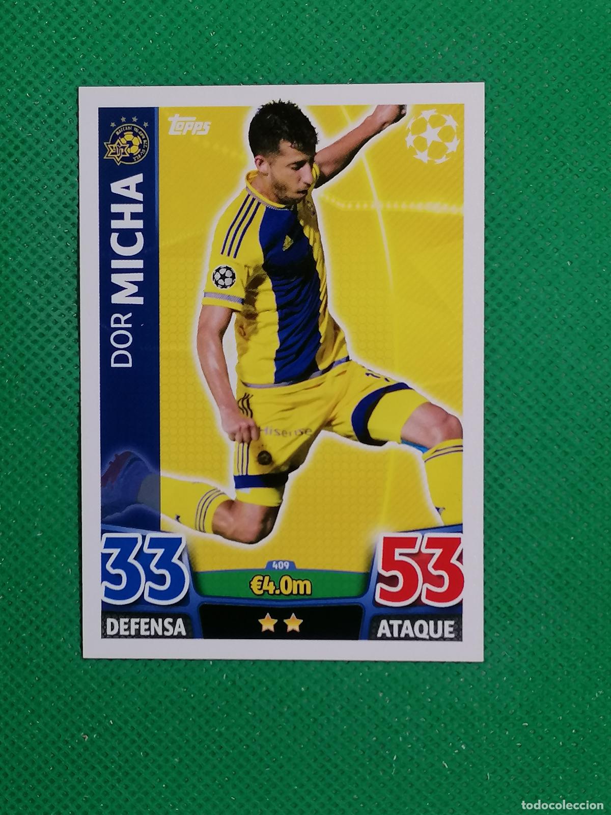 Cromos de F&uacute;tbol: 409 DOR MICHA MACCABI ⚽ TOPPS MATCH ATTAX CHAMPIONS 2015 2016 15 16 ⚽