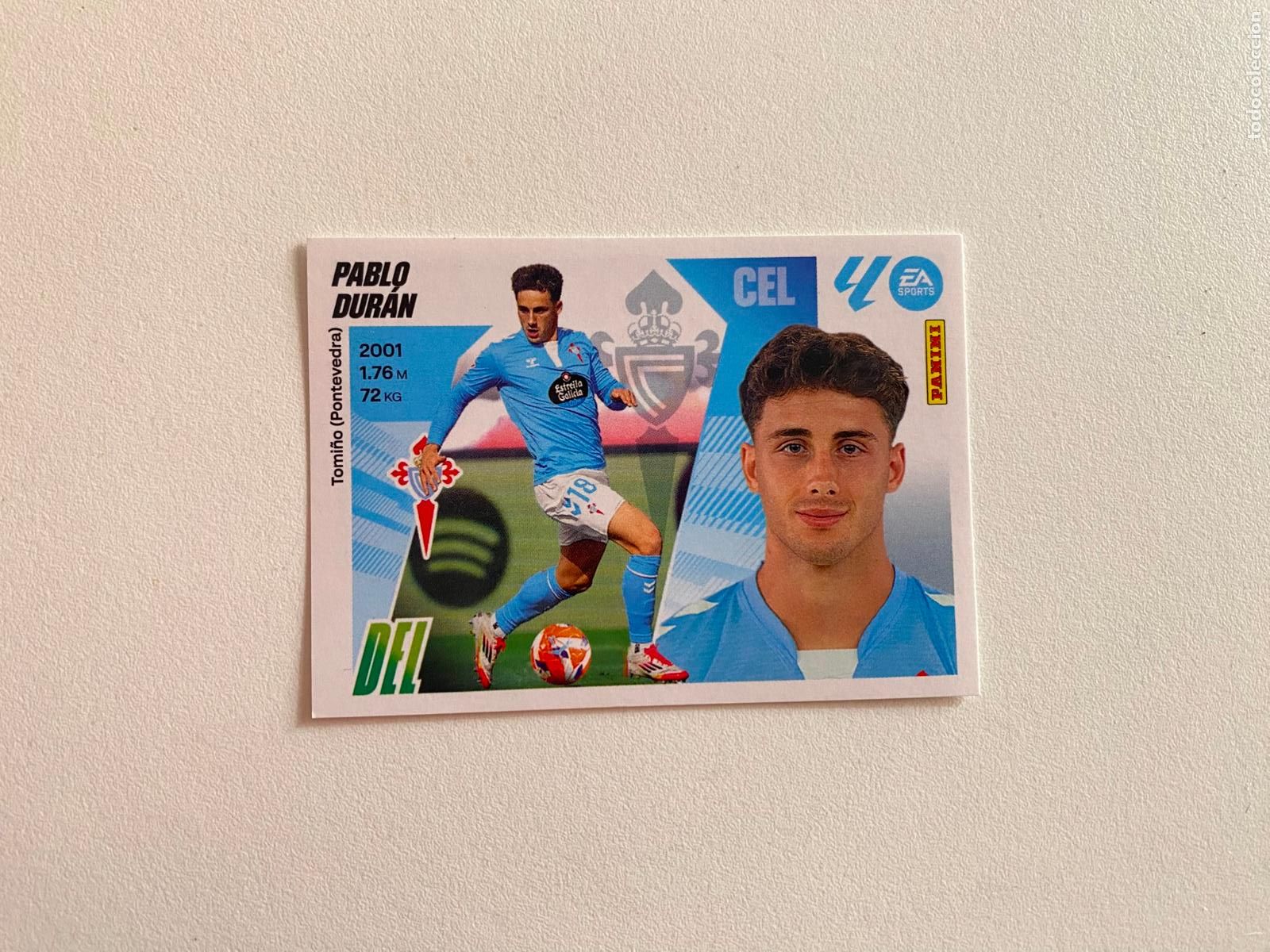 Cromos de F&uacute;tbol: LALIGA ESTE 2025 2026 EA SPORTS 25 26 ALBUM PANINI LIGA N 17 RC CELTA PABLO DUR&Aacute;N