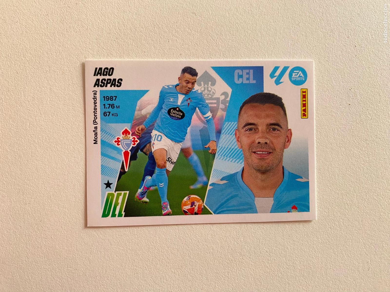 Cromos de F&uacute;tbol: LALIGA ESTE 2025 2026 EA SPORTS 25 26 ALBUM PANINI LIGA N 20 RC CELTA IAGO ASPAS
