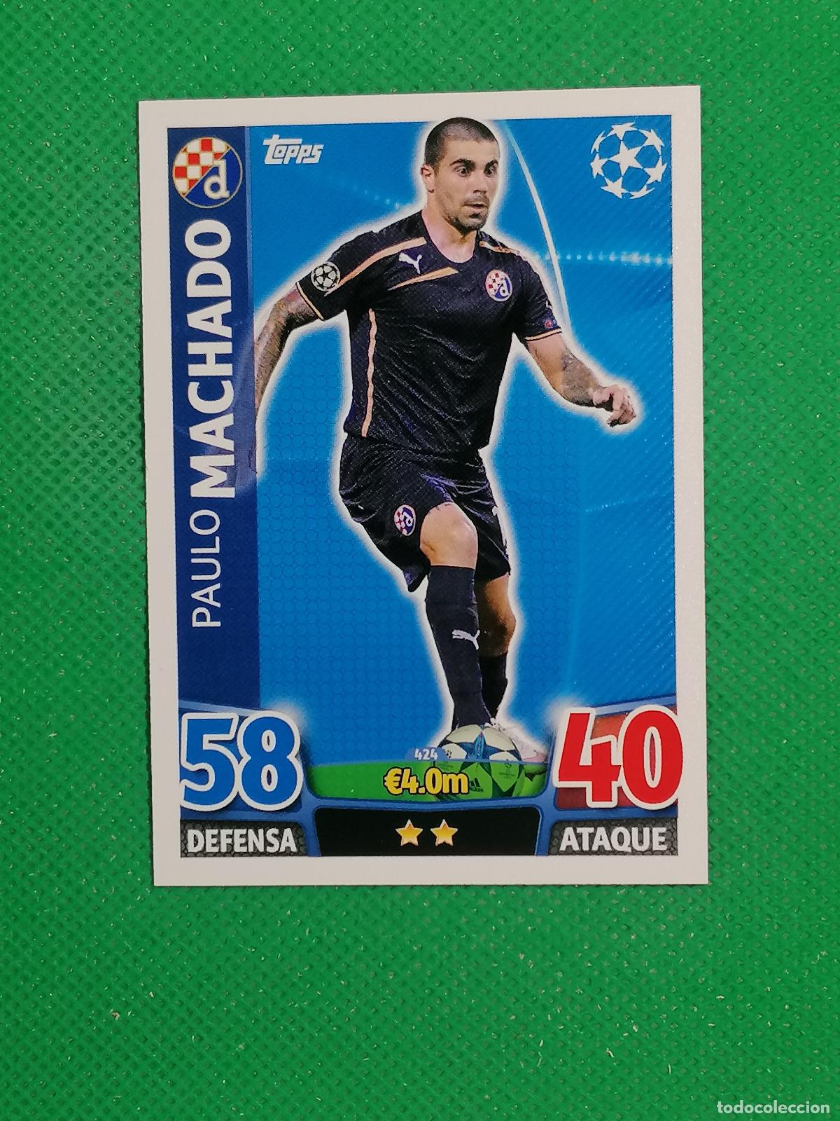 Figurine di Calcio: 424 PAULO MACHADO DINAMO DE ZAGREB ⚽ TOPPS MATCH ATTAX CHAMPIONS 2015 2016 15 16 ⚽