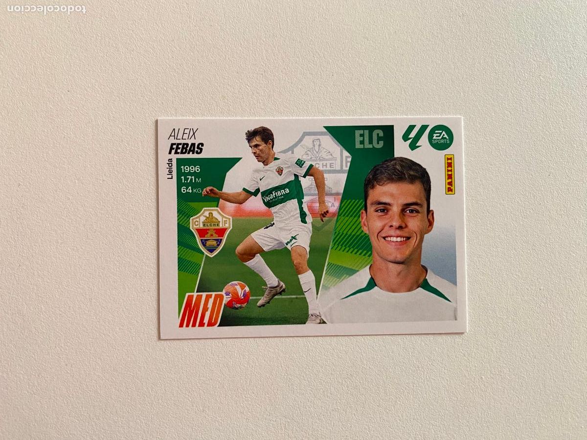 Cromos de Futebol: LALIGA ESTE 2025 2026 EA SPORTS 25 26 ALBUM PANINI LIGA N 11 ELCHE CF FEBAS