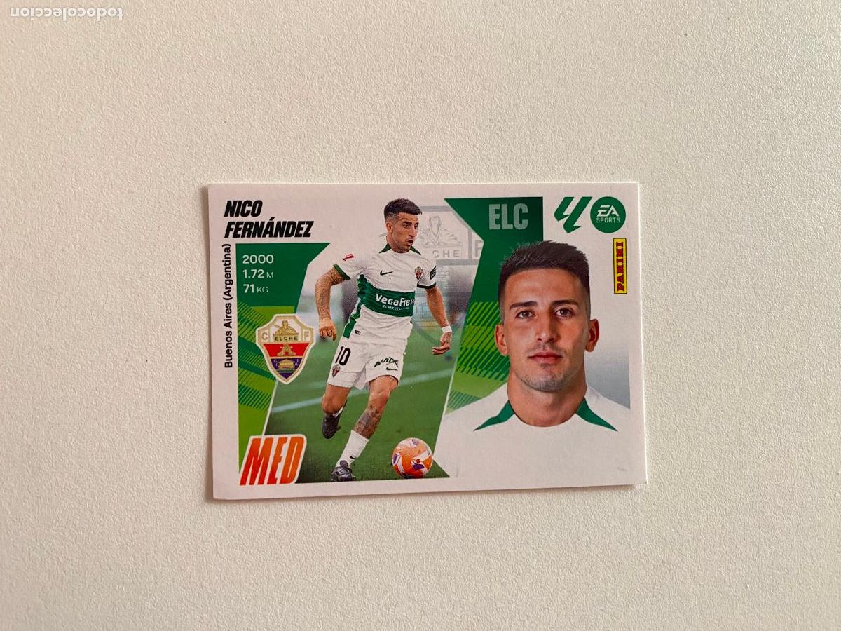 Cromos de Futebol: LALIGA ESTE 2025 2026 EA SPORTS 25 26 ALBUM PANINI LIGA N 14 ELCHE CF NICO FERN&Aacute;NDEZ