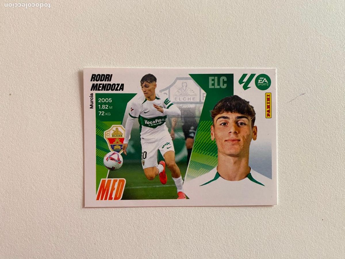 Cromos de Futebol: LALIGA ESTE 2025 2026 EA SPORTS 25 26 ALBUM PANINI LIGA N 15B ELCHE CF RODRI MENDOZA