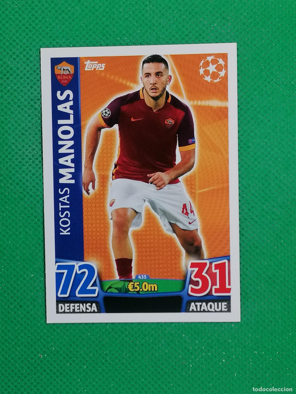 Cromos de Futebol: 435 KOSTAS MANOLAS ROMA ⚽ TOPPS MATCH ATTAX CHAMPIONS 2015 2016 15 16 ⚽