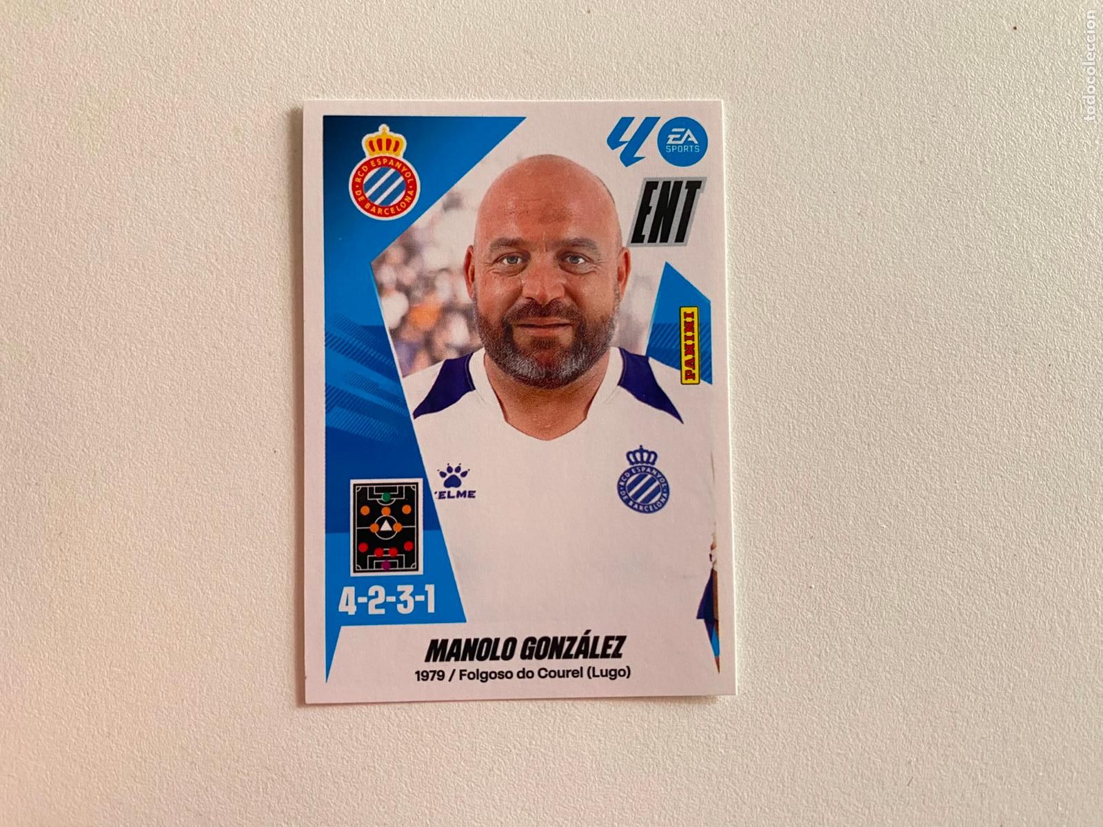 Cartes &agrave; collectionner de Football: LALIGA ESTE 2025 2026 EA SPORTS 25 26 ALBUM PANINI LIGA N 2 RCD ESPANYOL MANOLO GONZ&Aacute;LEZ
