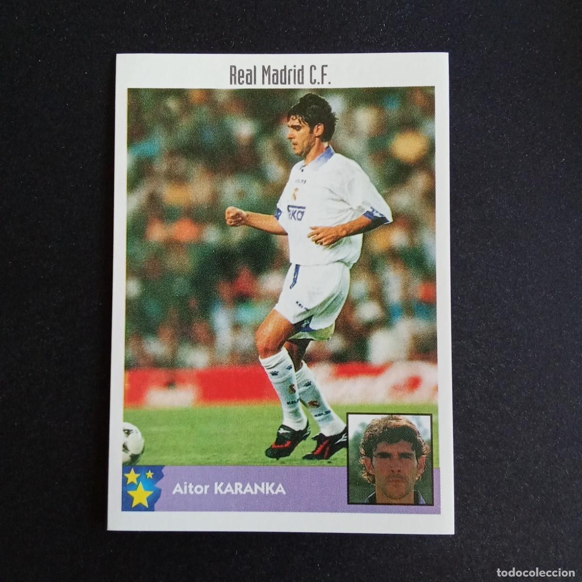 Cartes &agrave; collectionner de Football: LOS MEJORES EQUIPOS DE EUROPA 1997 1998 97 98 PANINI 220 KARANKA REAL MADRID SIN PEGAR