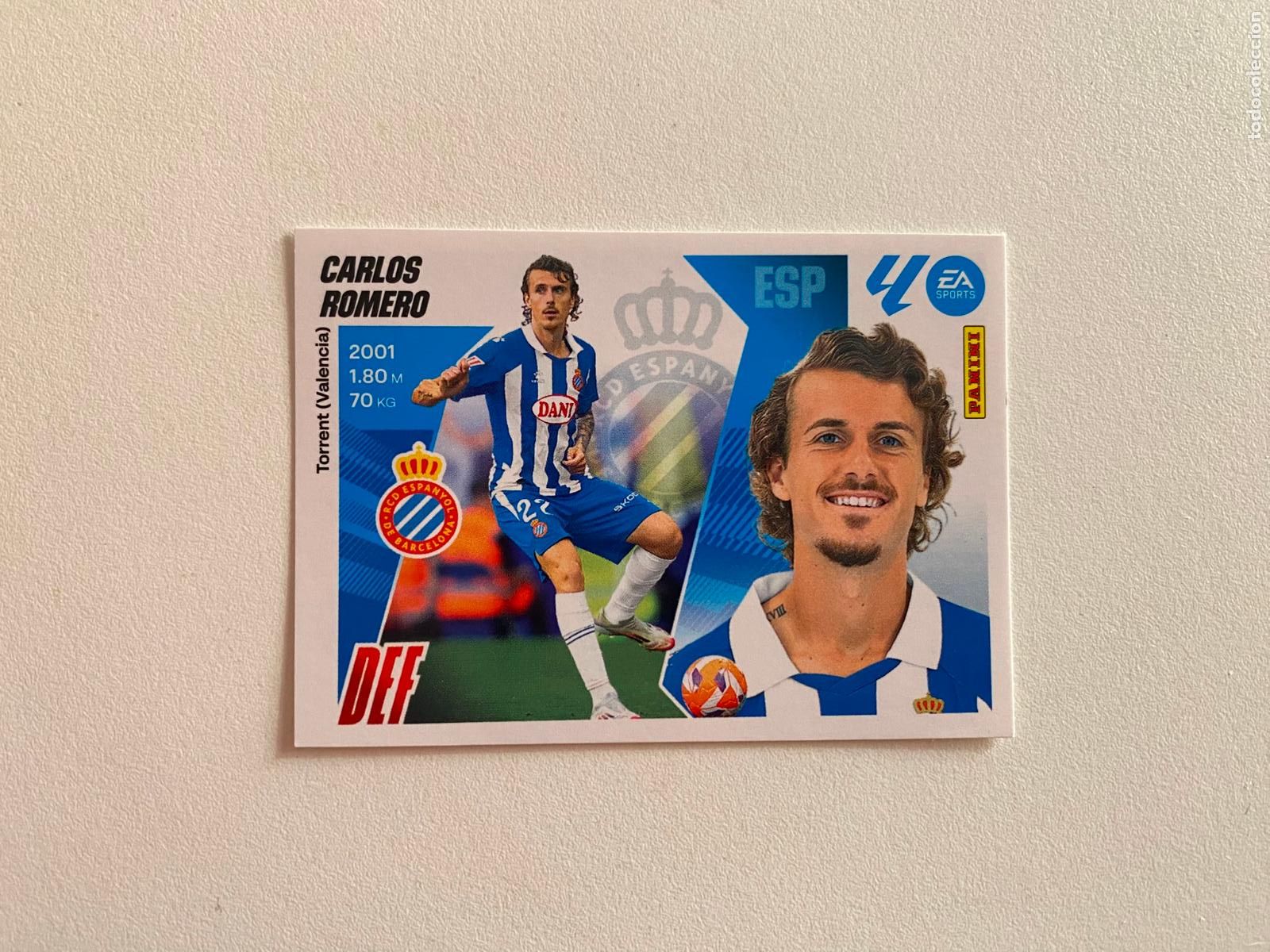 Fu&szlig;ball-Sticker: LALIGA ESTE 2025 2026 EA SPORTS 25 26 ALBUM PANINI LIGA N 9 RCD ESPANYOL CARLOS ROMERO
