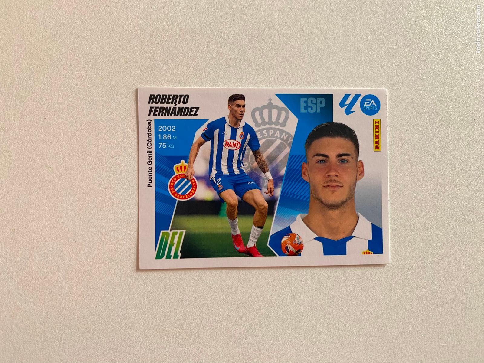 Cromos de F&uacute;tbol: LALIGA ESTE 2025 2026 EA SPORTS 25 26 ALBUM PANINI LIGA N 18 RCD ESPANYOL ROBERTO FERN&Aacute;NDEZ