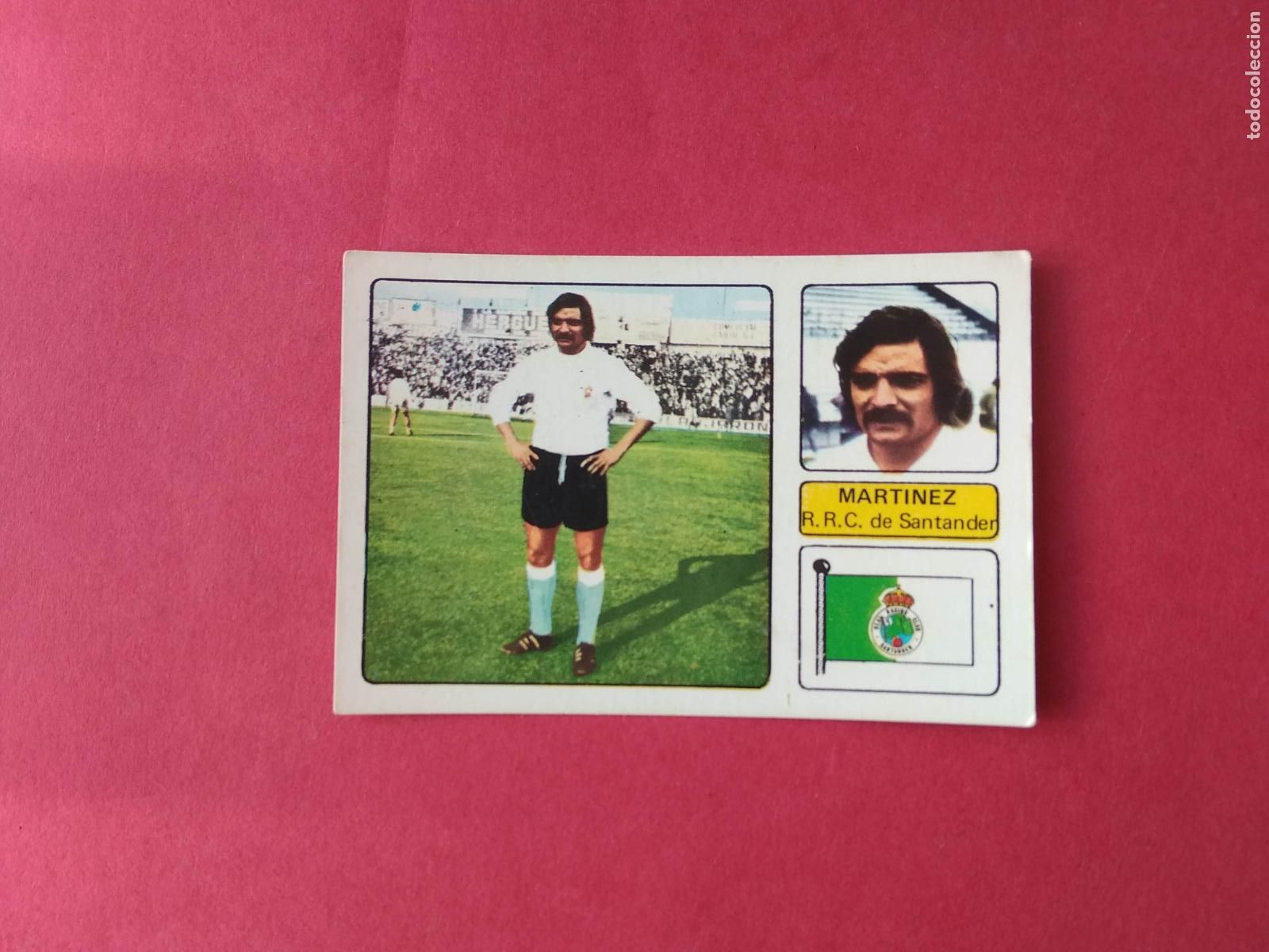 Cromos de F&uacute;tbol: EDITORIAL FHER LIGA 73 74 1973 1974 CROMO NUNCA PEGADO FICHAJE N&ordm; 16 MARTINEZ RACING DE SANTANDER