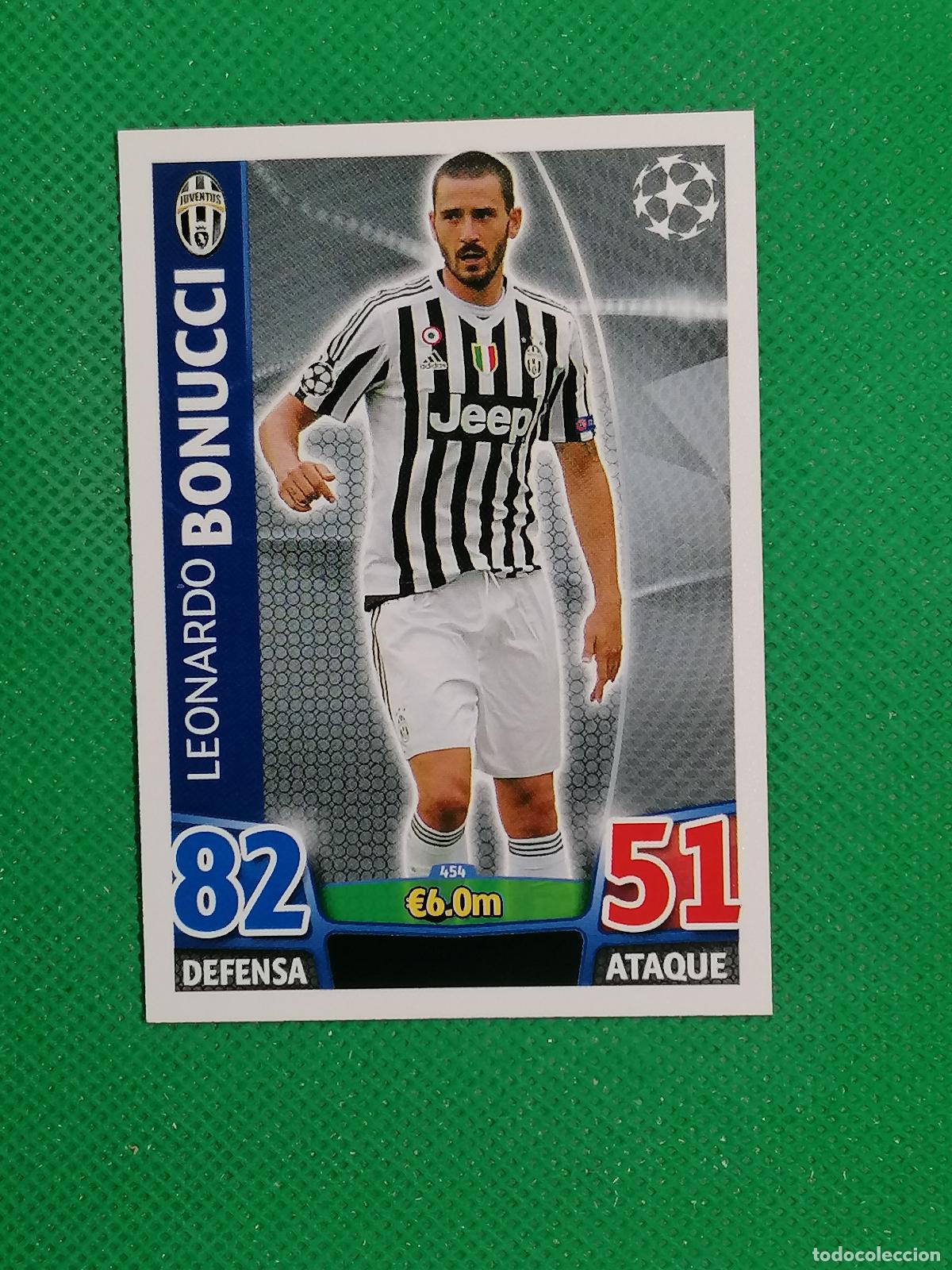 Cromos de F&uacute;tbol: 454 LEONARDO BONUCCI JUVENTUS ⚽ TOPPS MATCH ATTAX CHAMPIONS 2015 2016 15 16 ⚽