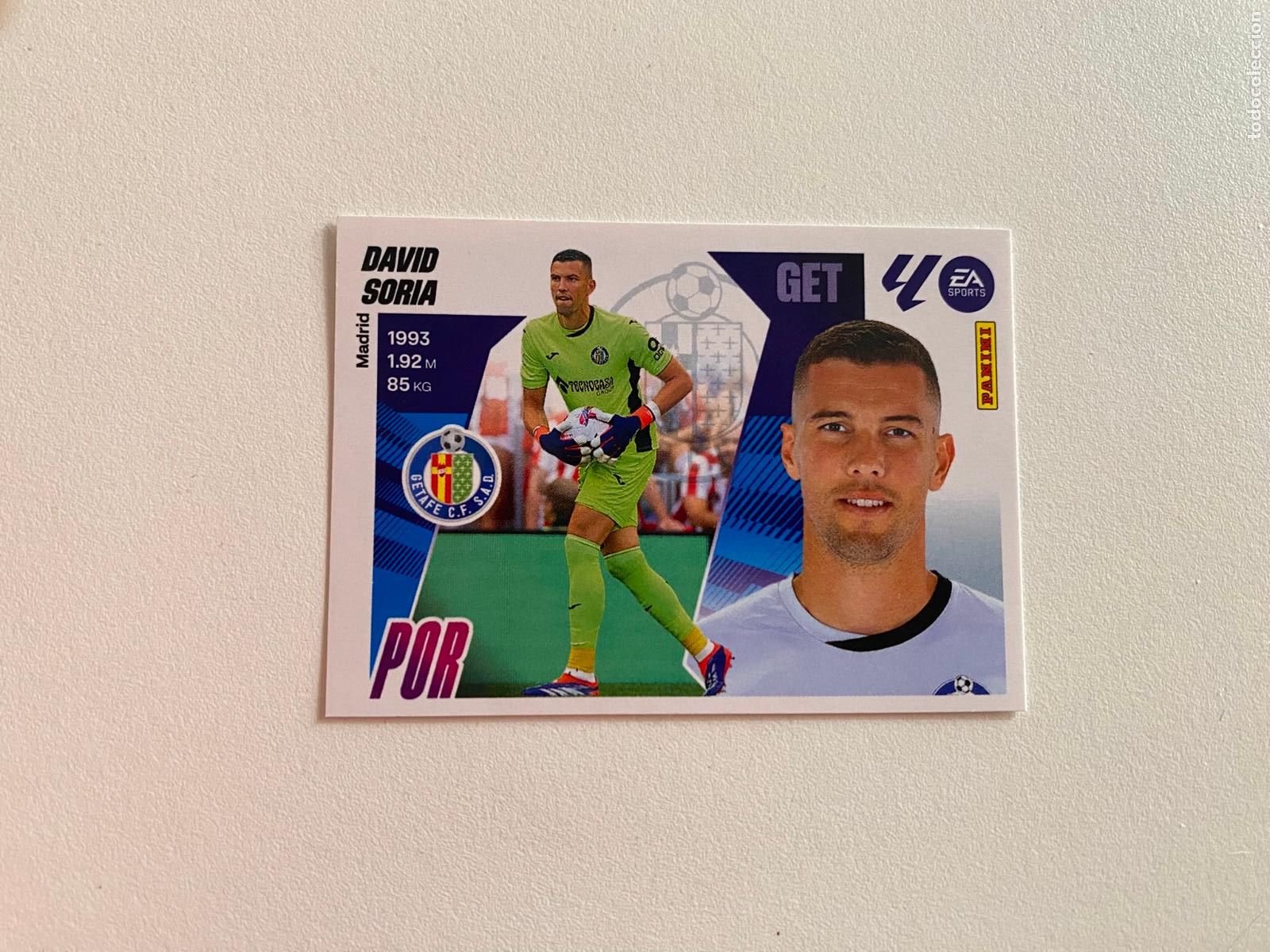 Cromos de F&uacute;tbol: LALIGA ESTE 2025 2026 EA SPORTS 25 26 ALBUM PANINI LIGA N 3 GETAFE CF DAVID SORIA