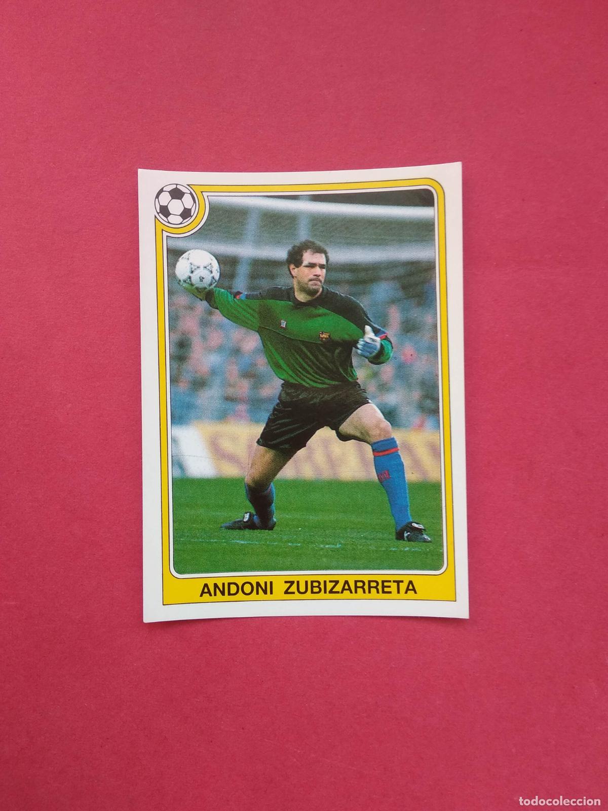 Cromos de F&uacute;tbol: PANINI FUTBOL ESTRELLAS DE LA LIGA 92 93 1992 1993 CROMO NUNCA PEGADO N&ordm; 53 ZUBIZARRETA BARCELONA