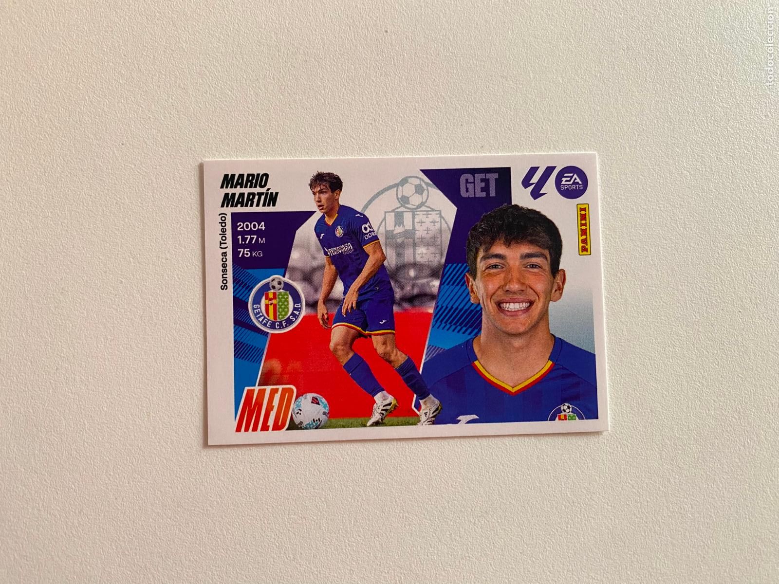 Cromos de F&uacute;tbol: LALIGA ESTE 2025 2026 EA SPORTS 25 26 ALBUM PANINI LIGA N 12 GETAFE CF MARIO MART&Iacute;N