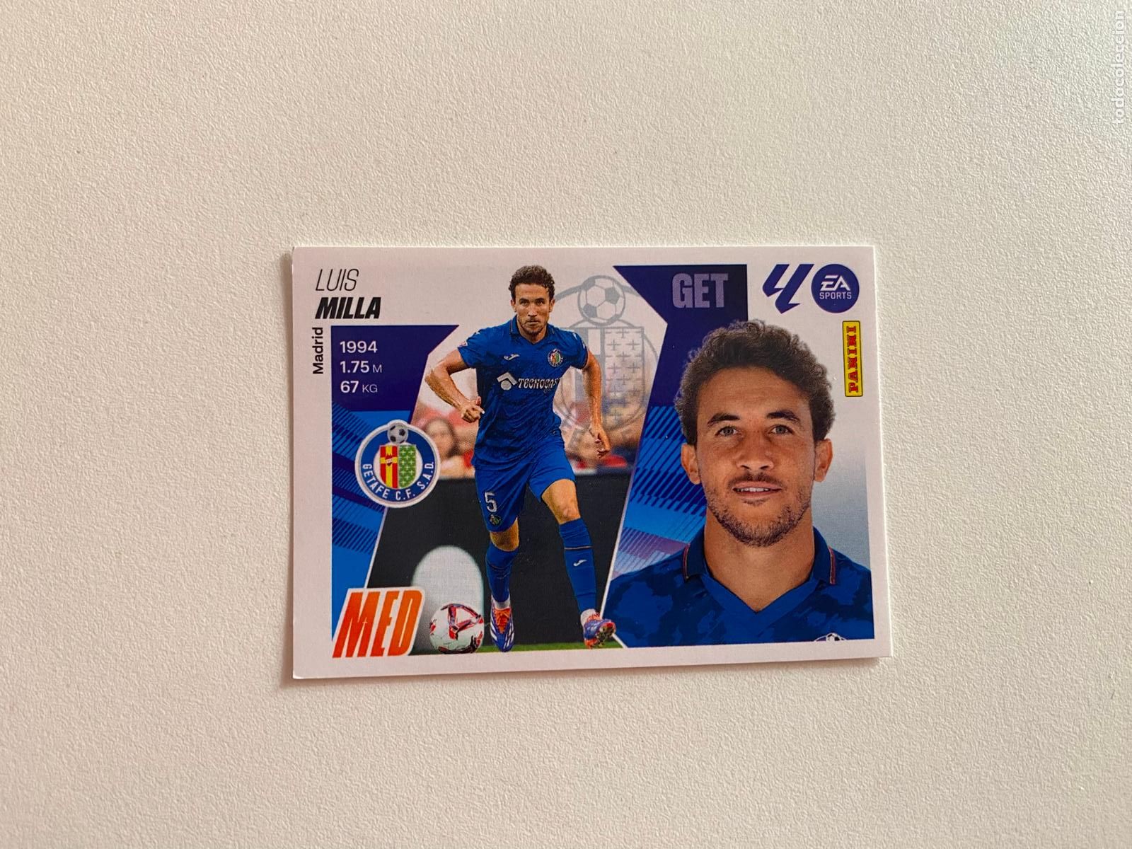 Cromos de F&uacute;tbol: LALIGA ESTE 2025 2026 EA SPORTS 25 26 ALBUM PANINI LIGA N 14 GETAFE CF MILLA
