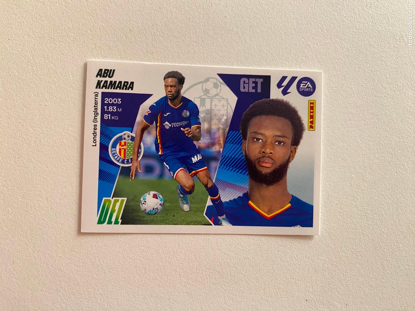Cromos de F&uacute;tbol: LALIGA ESTE 2025 2026 EA SPORTS 25 26 ALBUM PANINI LIGA N 17 BIS GETAFE CF ABU KAMARA