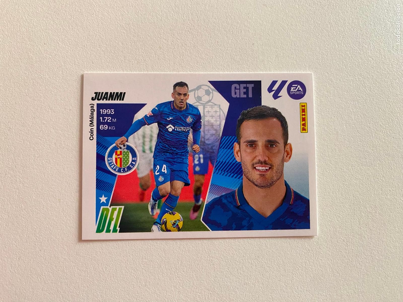 Cromos de F&uacute;tbol: LALIGA ESTE 2025 2026 EA SPORTS 25 26 ALBUM PANINI LIGA N 18 GETAFE CF JUANMI