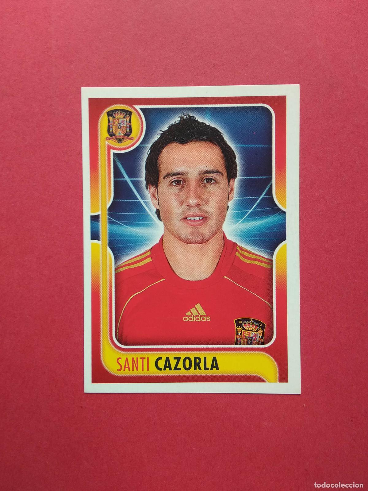 Figurine di Calcio: PANINI SELECCION ESPA&Ntilde;OLA A POR ELLOS 09 ESPA&Ntilde;A 2009 CAMPEONES CROMO N&ordm; 113 SANTI CAZORLA