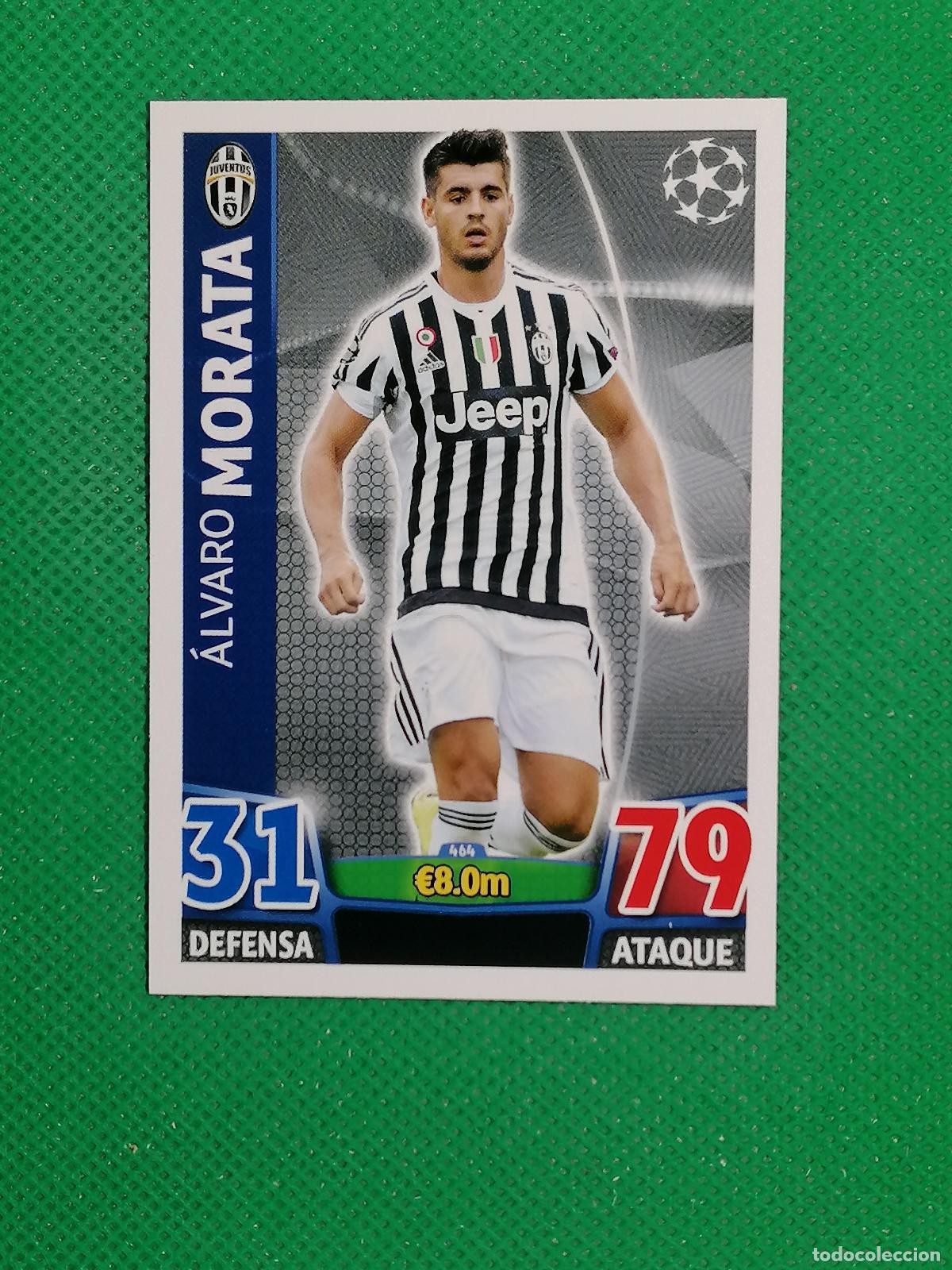 Figurine di Calcio: 464 MORATA JUVENTUS ⚽ TOPPS MATCH ATTAX CHAMPIONS 2015 2016 15 16 ⚽