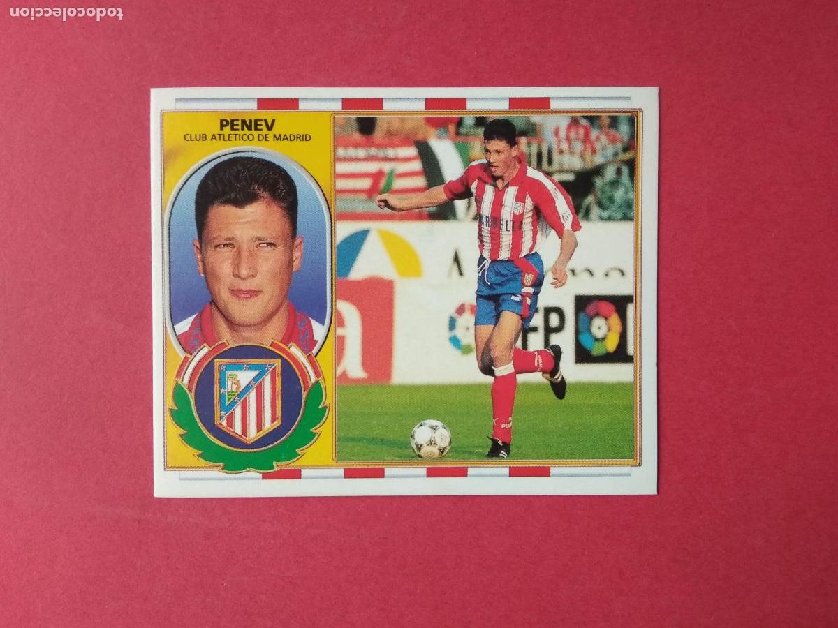 Figurine di Calcio: EDICIONES ESTE LIGA 1996 1997 96 97 CROMO NUNCA PEGADO BAJA , PENEV ATLETICO DE MADRID