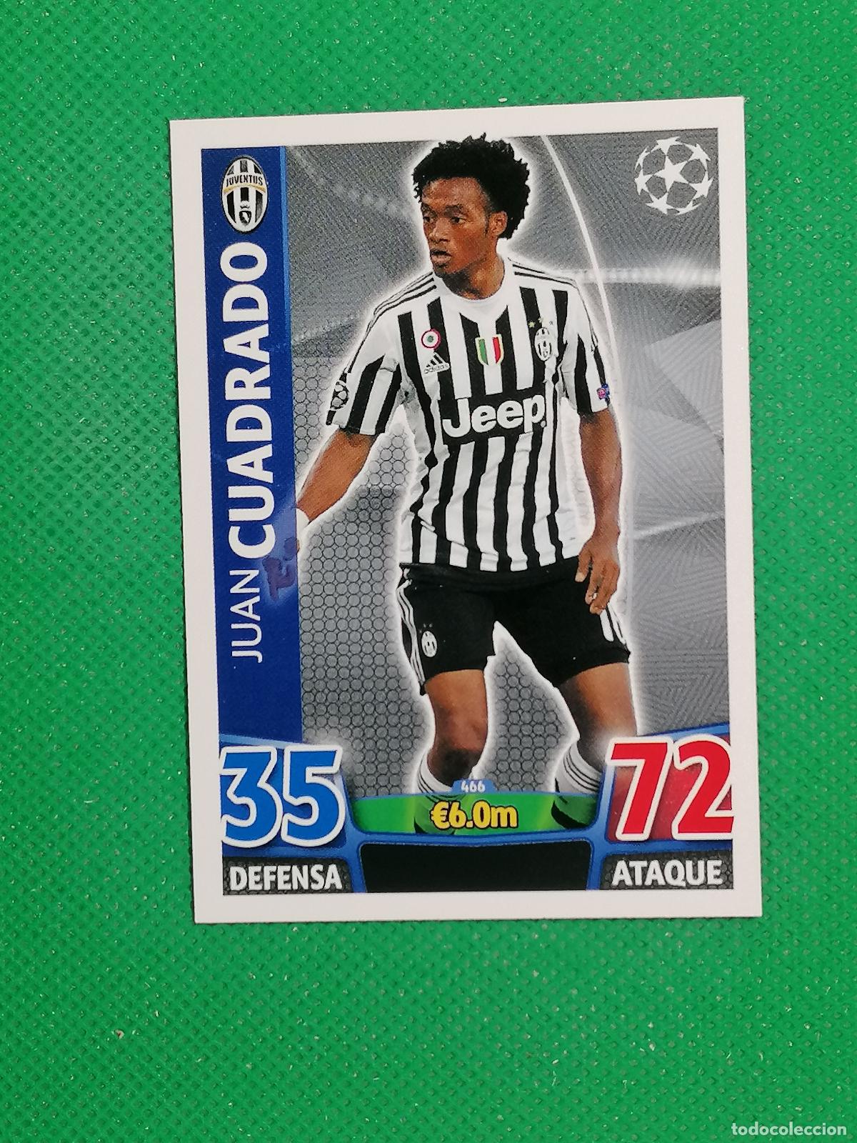 Figurine di Calcio: 466 JUAN CUADRADO JUVENTUS ⚽ TOPPS MATCH ATTAX CHAMPIONS 2015 2016 15 16 ⚽