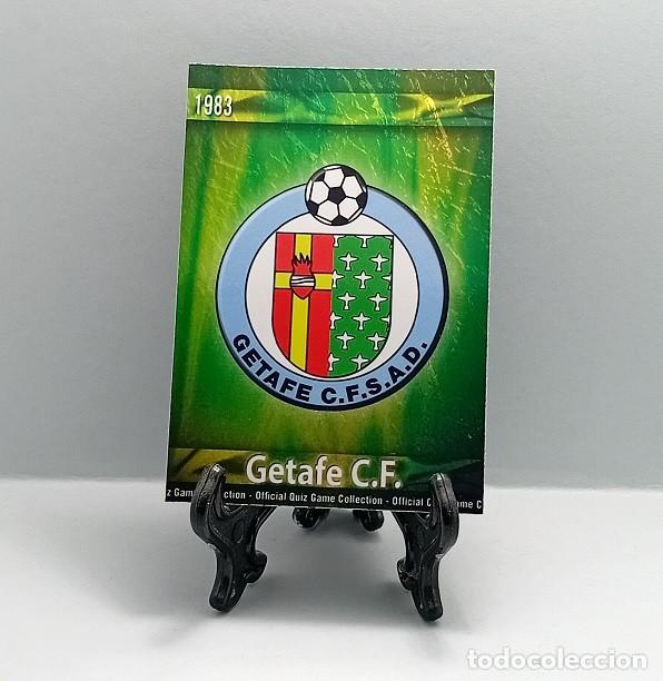 Football Stickers: 433 ESCUDO GETAFE CF CROMO FICHA OFFICIAL QUIZ GAME COLLECTION MUNDICROMO 2009 2010 VERDE JASPEADO