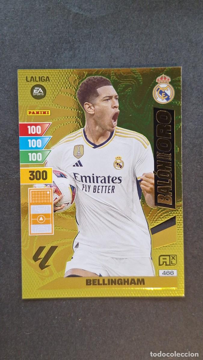 Cromos de F&uacute;tbol: L1 BELLINGHAM REAL MADRID BALON DE ORO 466 ADRENALYN XL LIGA 2023/2024 23 24 PANINI